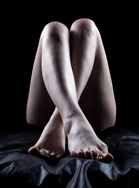 女孩性感的双腿 — 图库照片