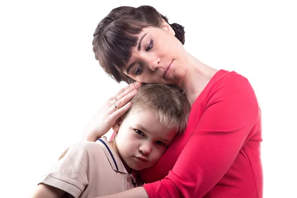 Loving woman and her little son — Stock Photo, Image