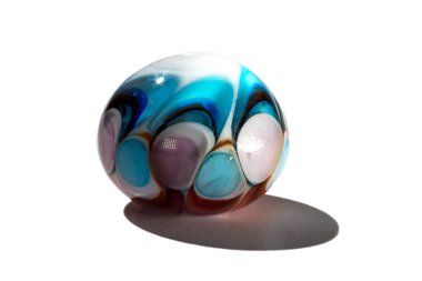 El yapımı renk mavi boncuk