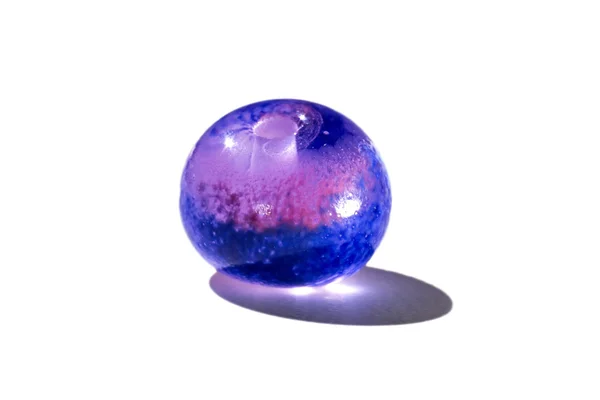 Hand made purple glass bead — Stock Photo, Image