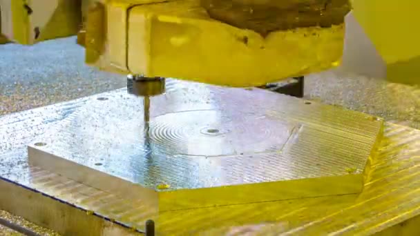 Time lapse of cutter machine — Stock Video