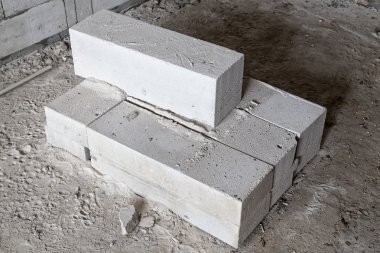 Kirli yere atma tuğla bloklar