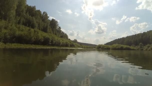 Flux de la rivière Nemda 