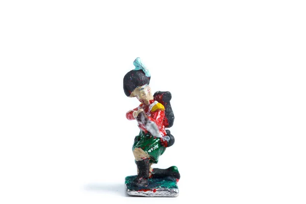 Shot of tin soldiers figurine on the white background — Stock Photo, Image