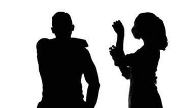 Shooting of woman making injection in mans forearm