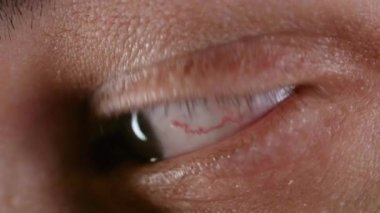 Yuvarlanan kahverengi gözlü erkek videosu