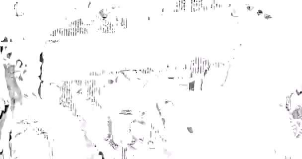Textura de tiro de superfície com arranhões em fundos brancos — Vídeo de Stock