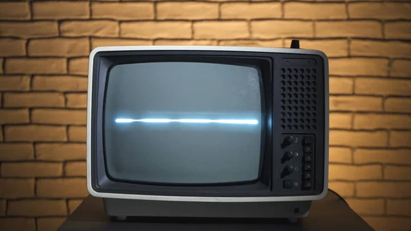 Foto de retro tv con televisión analógica — Foto de Stock