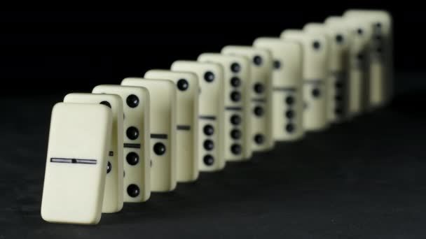 Vidéo de blocs domino tombant — Video