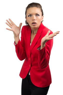 karışık bir iş kadını portresi