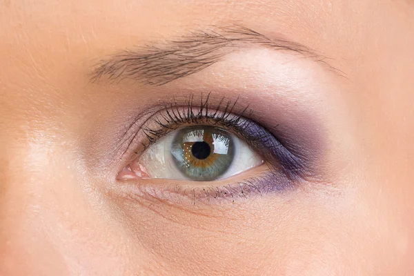 Bilden av kvinnan grå ögat — Stockfoto