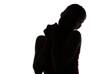 Resim kızlar silueti