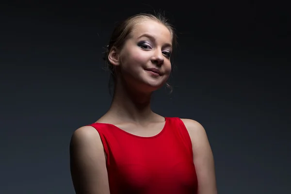 Foto de menina sorrindo — Fotografia de Stock