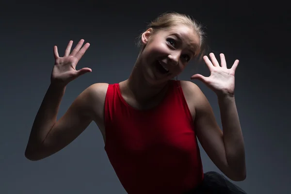 Photo of happy young girl — Stock Photo, Image