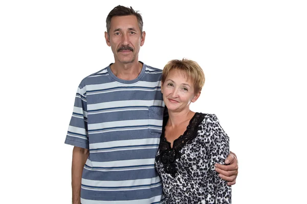 Fotka stará žena a muž — Stock fotografie