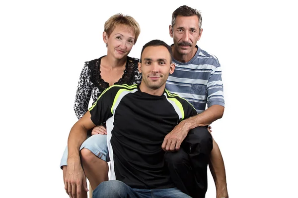 Retrato de la familia feliz abrazando —  Fotos de Stock