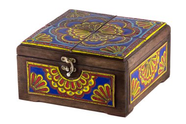 Ahşap kahverengi tabut görüntüsünü