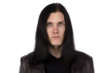 Resmi olmayan adam uzun saçlı fotoğrafı