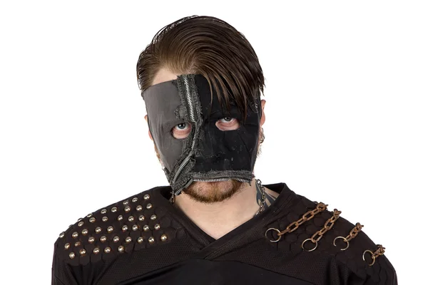 Photo of the angry man in mask — Stock Photo, Image