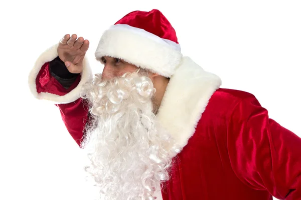 Foto van Santa Claus weg op zoek — Stockfoto