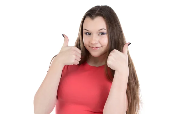 Foto de adolescente con buenas noticias — Foto de Stock