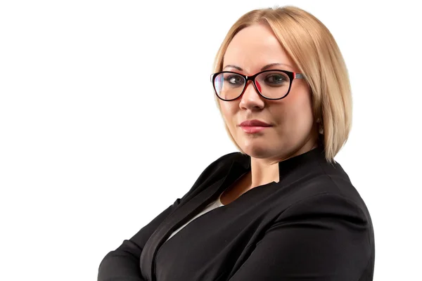 Image of business woman with glasses — Stock Photo, Image