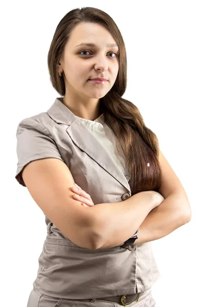 Photo of business woman in shirt — Stock Photo, Image