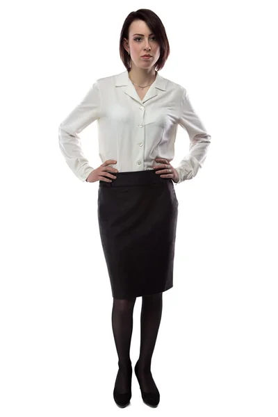 Porträt einer Frau in Businesskleidung — Stockfoto