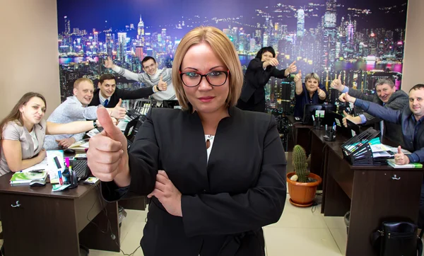 Image de femme d'affaires dans des lunettes — Photo