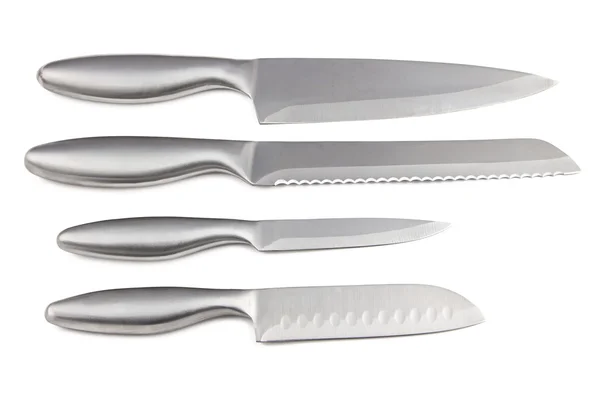 Foto de quatro facas de cozinha — Fotografia de Stock