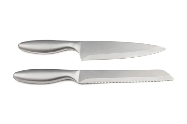 Фото двух кухонных ножей — стоковое фото