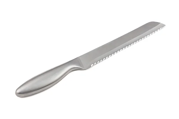 Photo of one kitchen bread knife — Stock Photo, Image