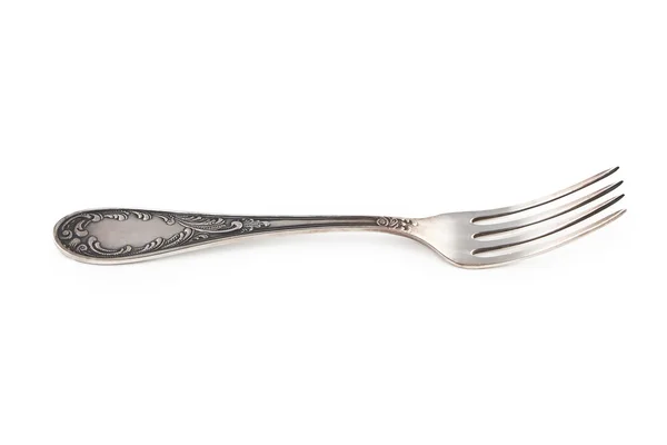 Image of old silver fork — Stock Photo, Image