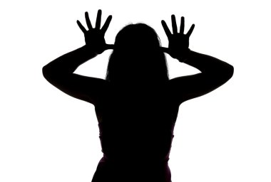 Görüntü alaycı womans silueti