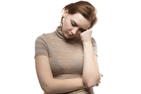 Imagen de mujer aburrida — Foto de Stock