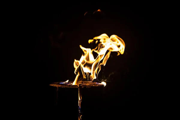 stock image Image of flame by night