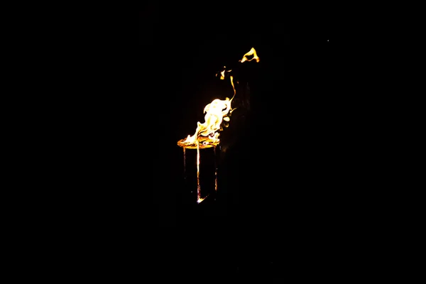 Immagine del fuoco di notte — Foto Stock