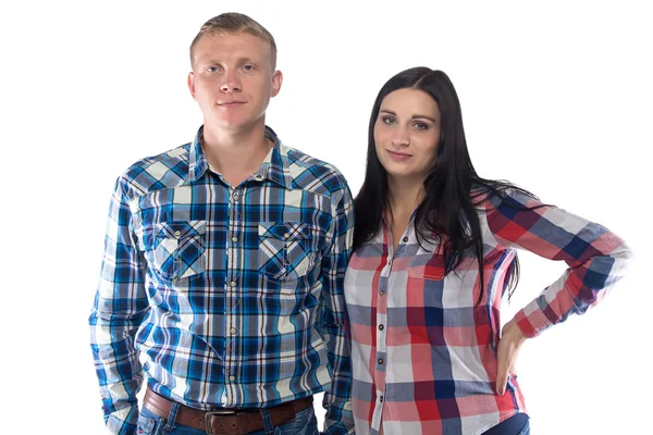 Photo of young woman and man — Stock Photo, Image