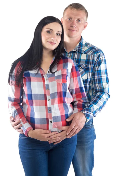 Photo of man and pregnant woman — Stock Photo, Image