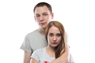 İki aşık genç fotoğrafı