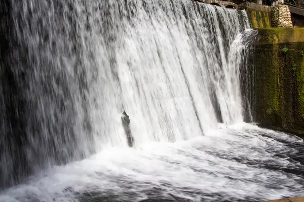 Image of the waterfall with foaming water — Stock Photo, Image