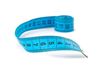 Ölçme fotoğraf mavi katlanmış teyp