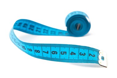 Ölçme görüntü mavi katlanmış teyp