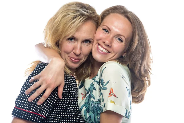 Two happy blond sisters — Stock Photo, Image