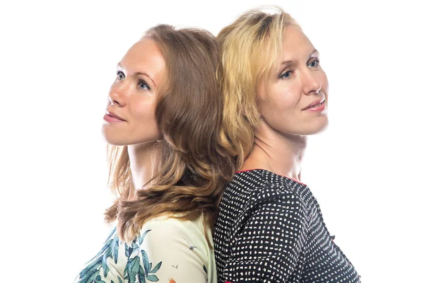 Portrait of two standing women — Stock Photo, Image