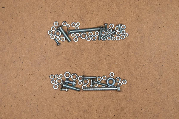 볼트와 너트에서 평등 — 스톡 사진