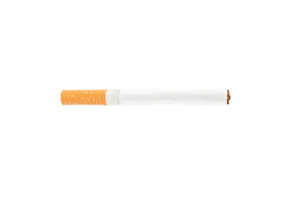 Cigarette lying on white background — Stock Photo, Image