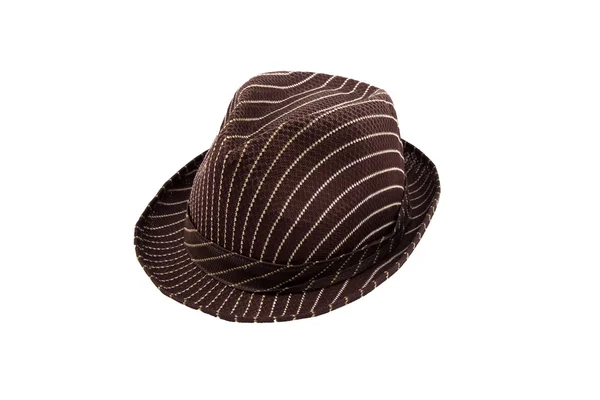 Brown hat on white background — Stock Photo, Image