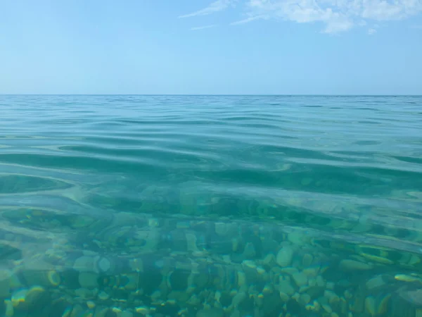 海洋中的水的纹理 — 图库照片