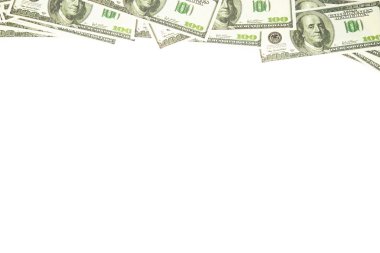Yüz dolar üst arka plan